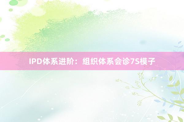 IPD体系进阶：组织体系会诊7S模子