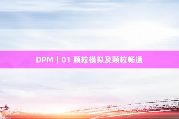 DPM｜01 颗粒模拟及颗粒畅通