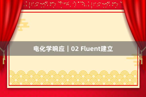 电化学响应｜02 Fluent建立